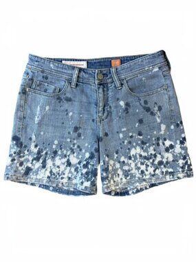 ANTHROPOLOGIE Pilcro and the Letterpress Hyphen Paint Splatter Denim Shorts - 26